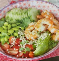 Saladbowl crevetten