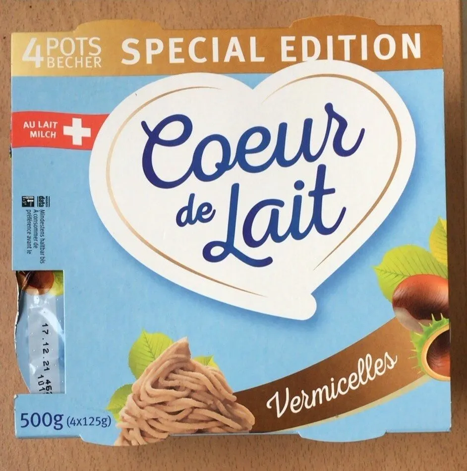 Cœur de lait vermicelles