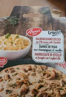 Émincé de veau aux champignons et nouilles