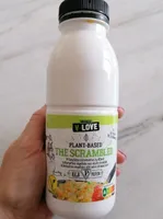The scrambled vegan eggs