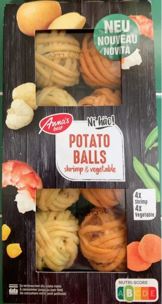 Potato Balls shrimp & vegetable