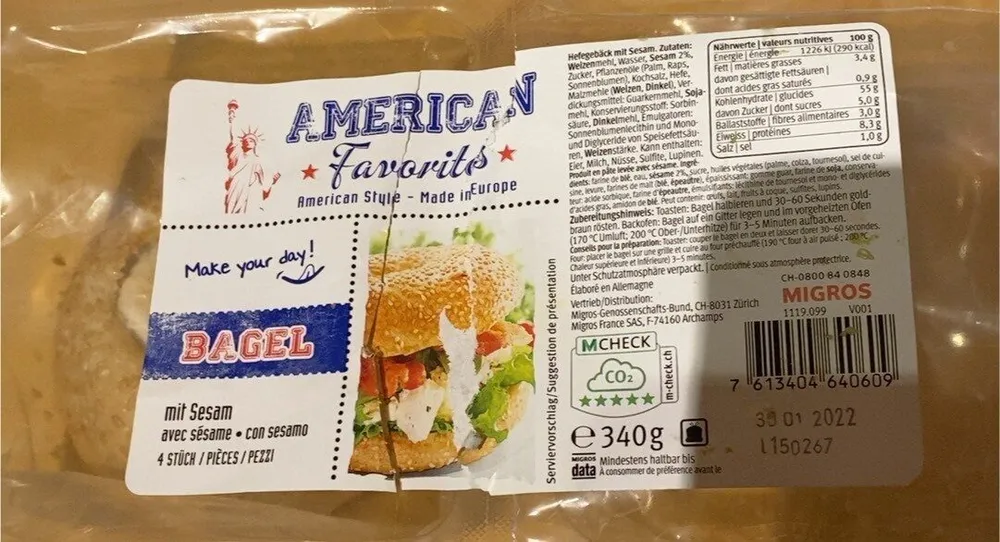 AMERICAN Favorites BAGEL