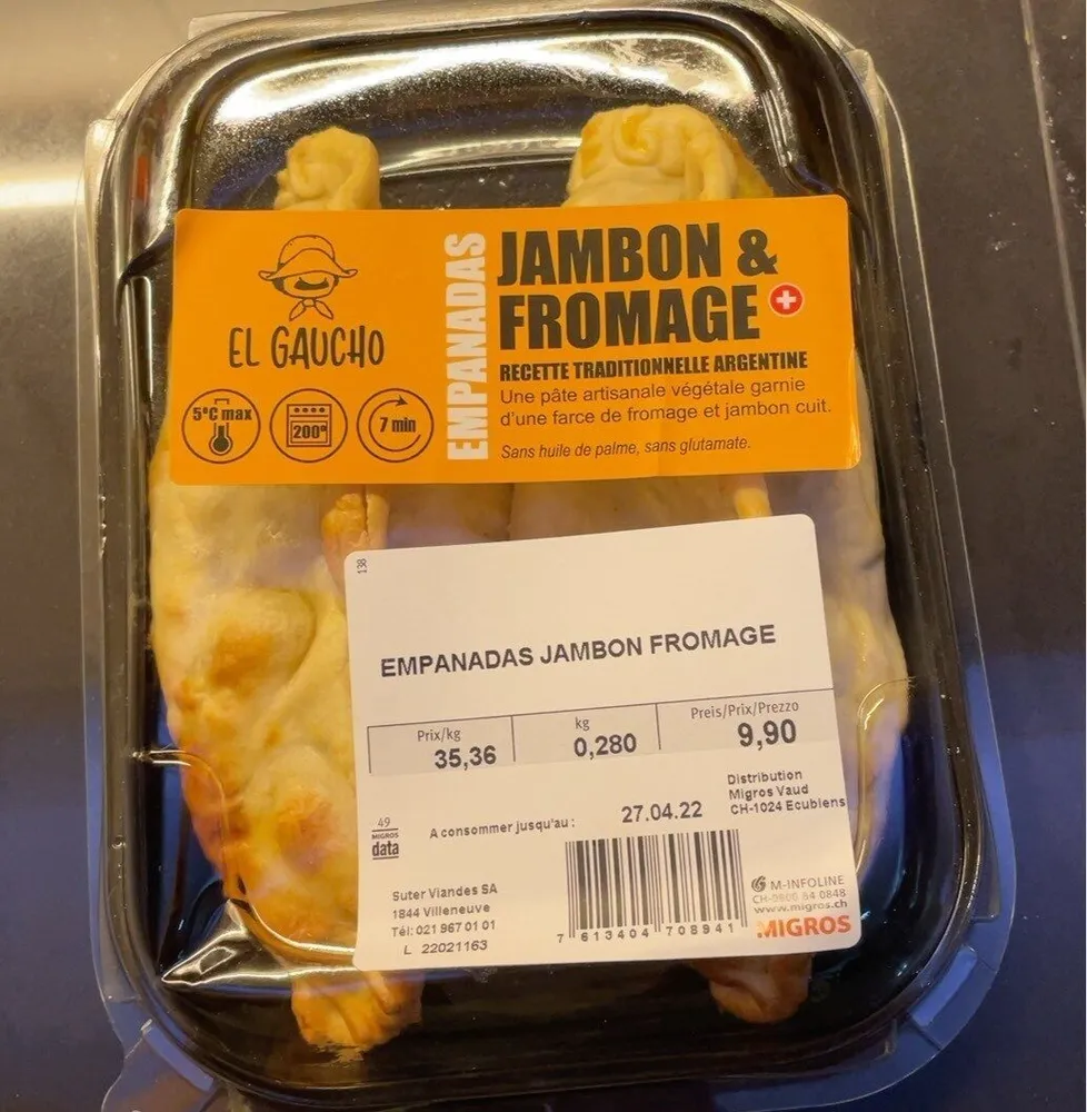Empanadas jambon & fromage