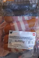 Saucisse poulet  fromage  lard