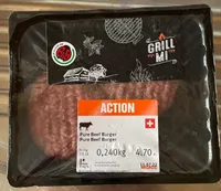 Pure beef burger