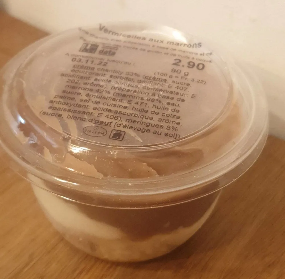 Vermicelles aux marrons
