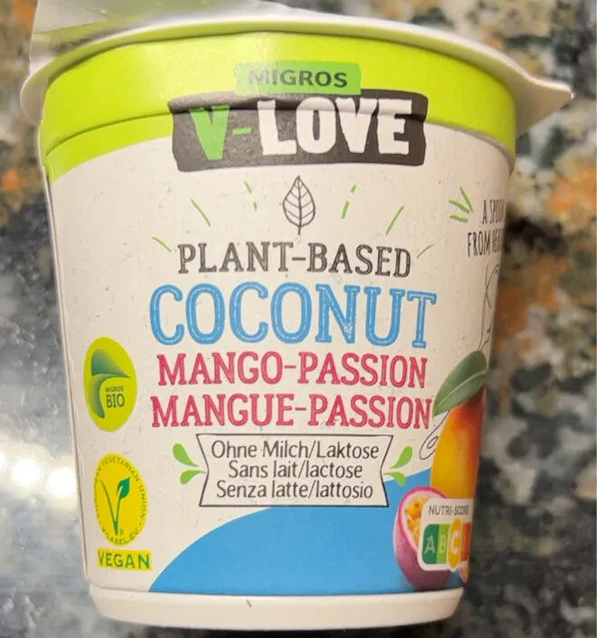 Plant-based coconut mango-passion