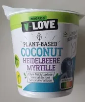 Plant-based coconut myrtille