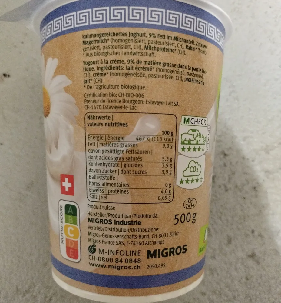 Joghurt nach griechischer Art