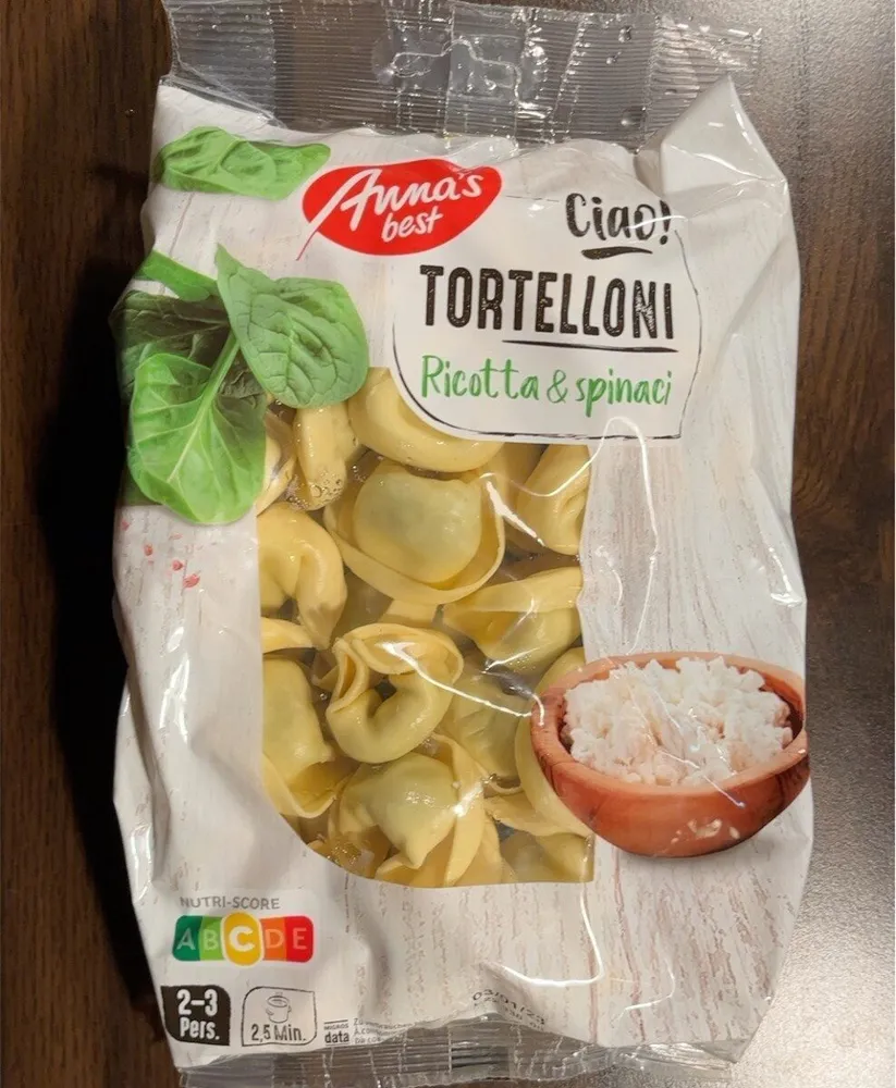 Tortelloni ricotta & spinaci