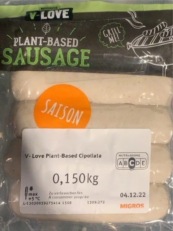 Plant-bases sausage