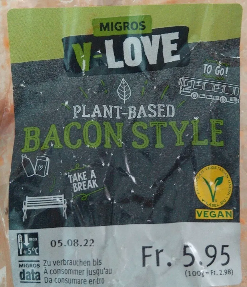 Plant Based Bacon Style Sandwich