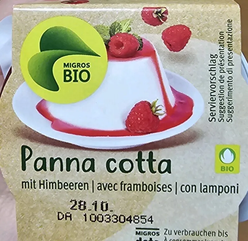 Panna Cotta mit Himbeeren