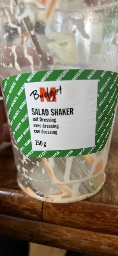 salad shaker avec dressing