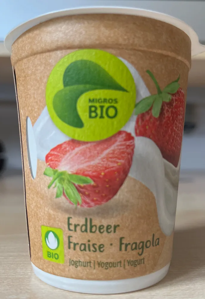 Yogourt aux fraises bio