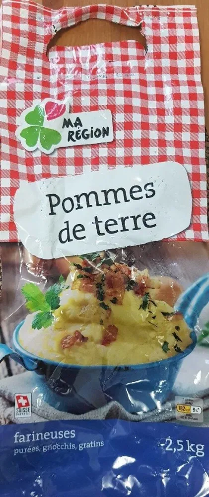 Ma région Pommes de terre farineuses