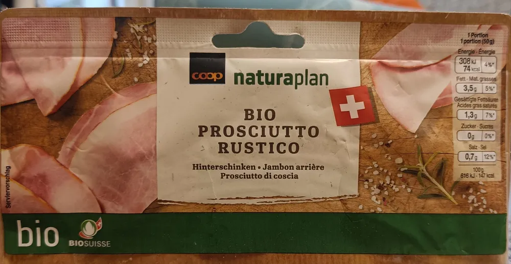 Jambon arrière bio rustico