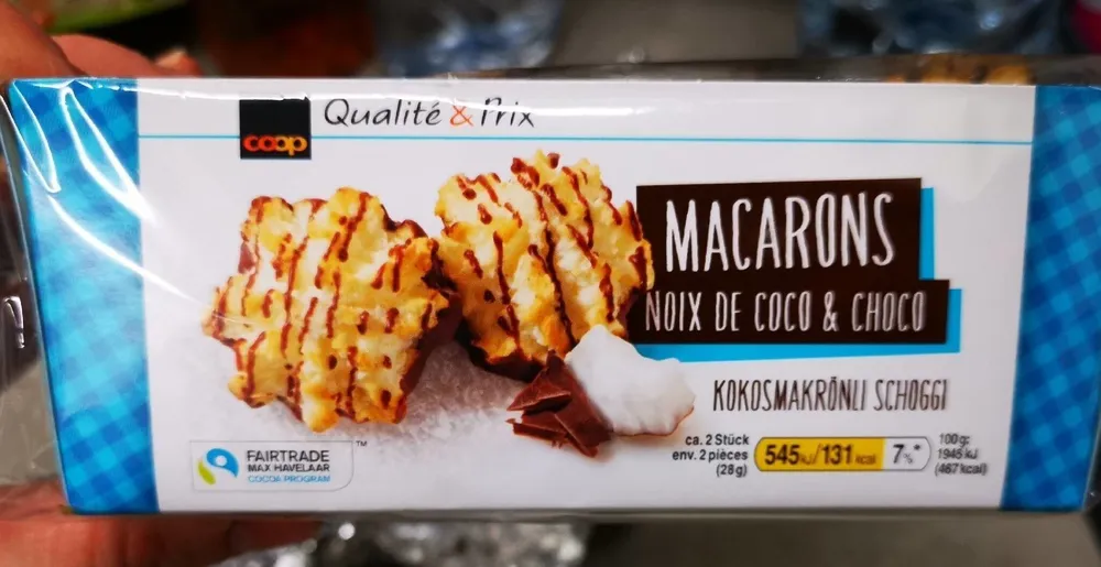 Macarons noix de coco choco
