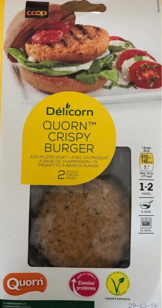 Quorn crispy burger