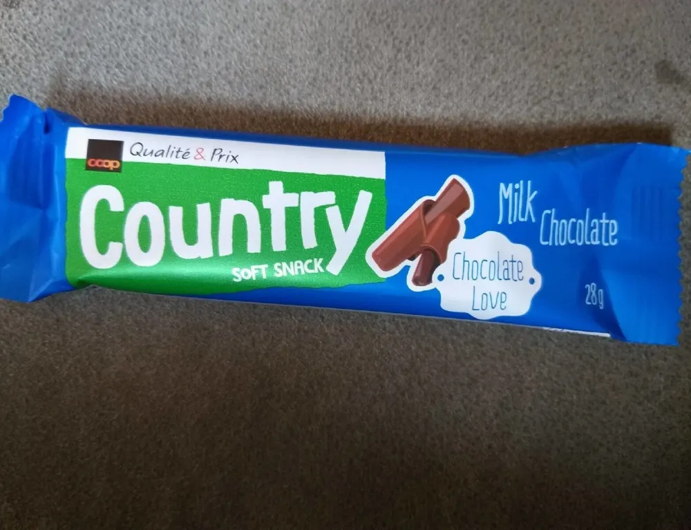 Country soft snack Milk chocolate