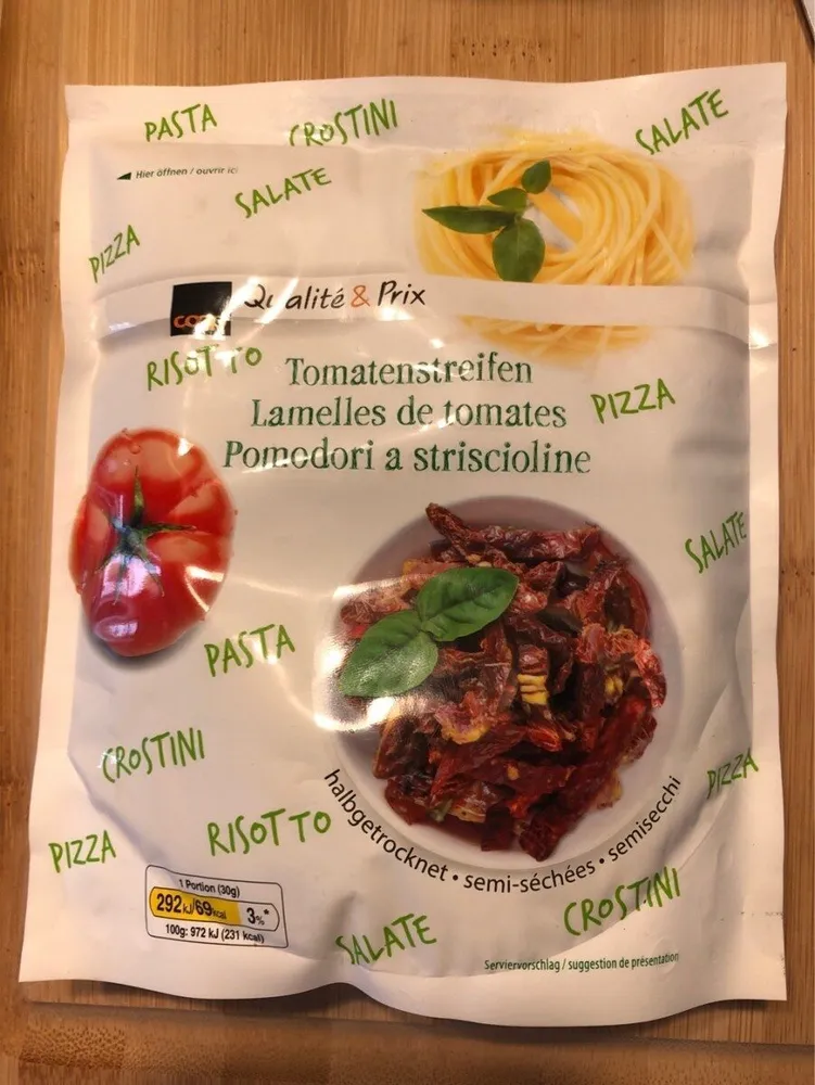 Lamelles de tomates