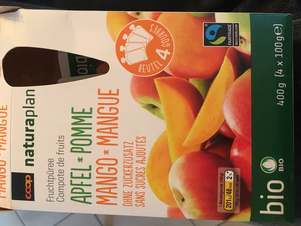 Compote de fruit pomme-mangue