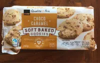 Soft baked cookies choco caramel
