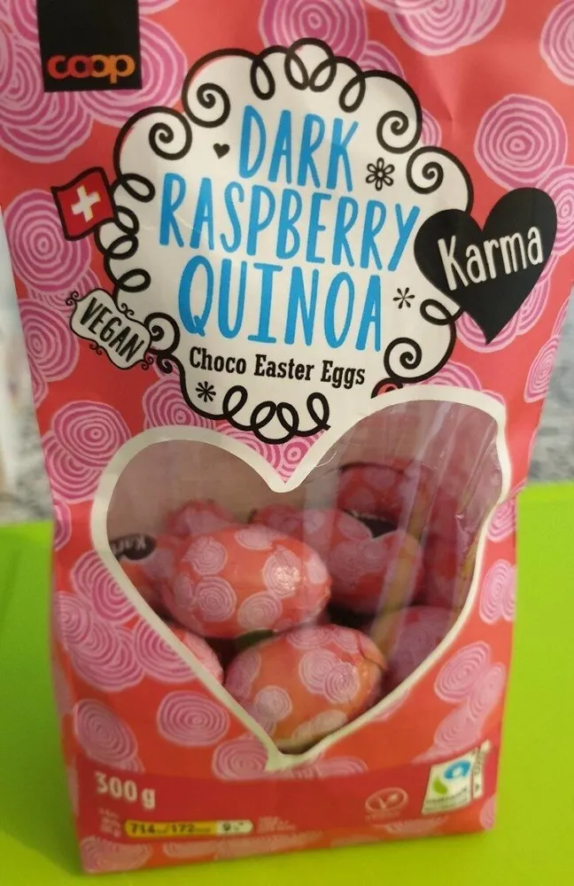 Dark Raspberry Quinoa Choco Easter Eggs