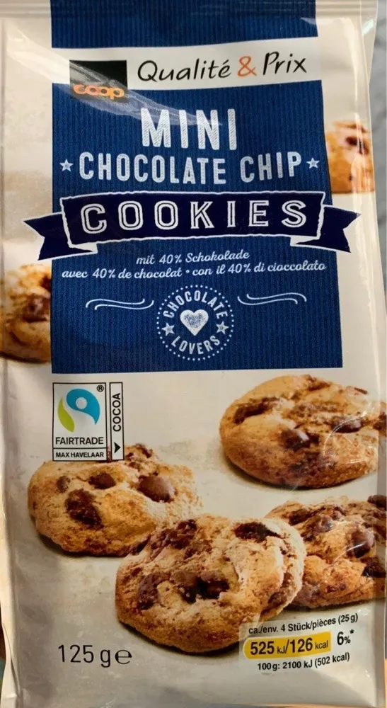 Mini chocolates chip cookies