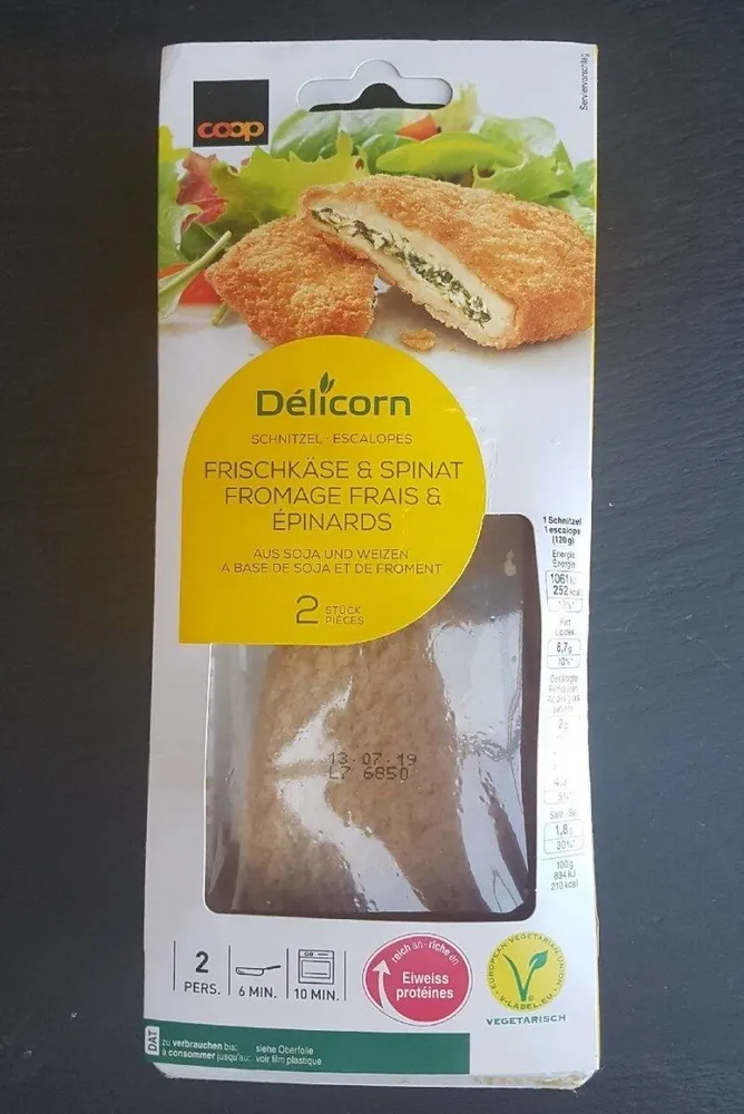 Escalopes fromage frais & épinards