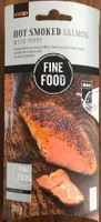 Hot smoked salmon with poppy