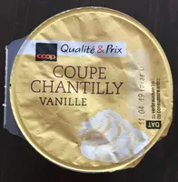 Coupe chantilly vanille