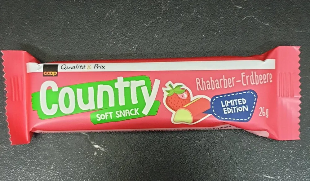Country soft snack rhubarbe-fraise