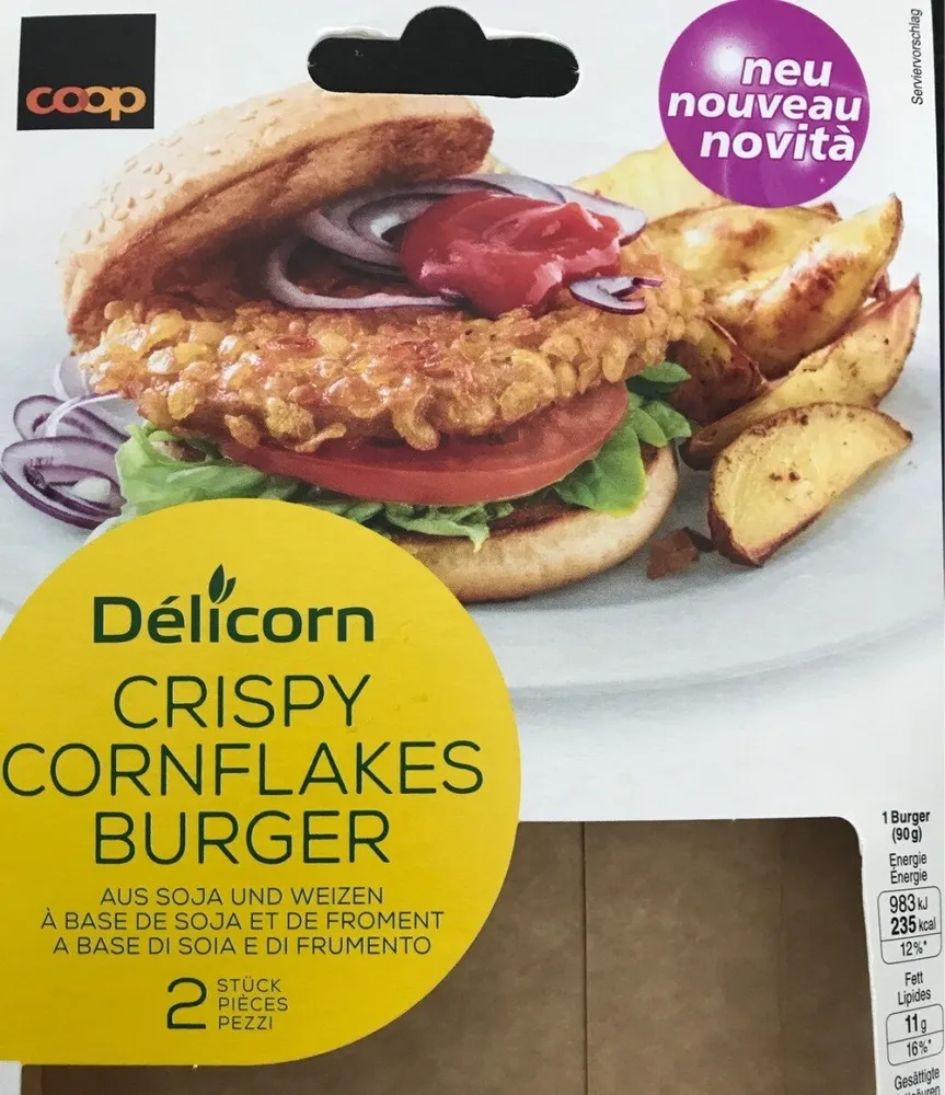 Crispy cornflakes burger