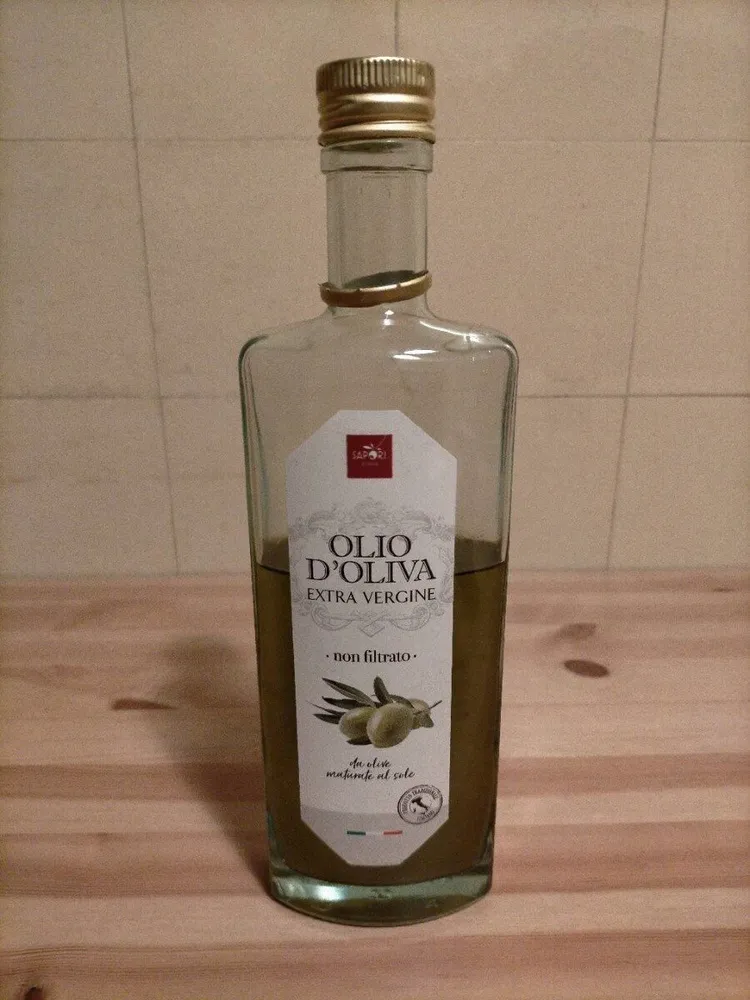 Olio d'oliva extra vergine non filtrato