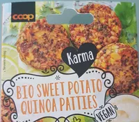 Bio sweet potato quinoa patties