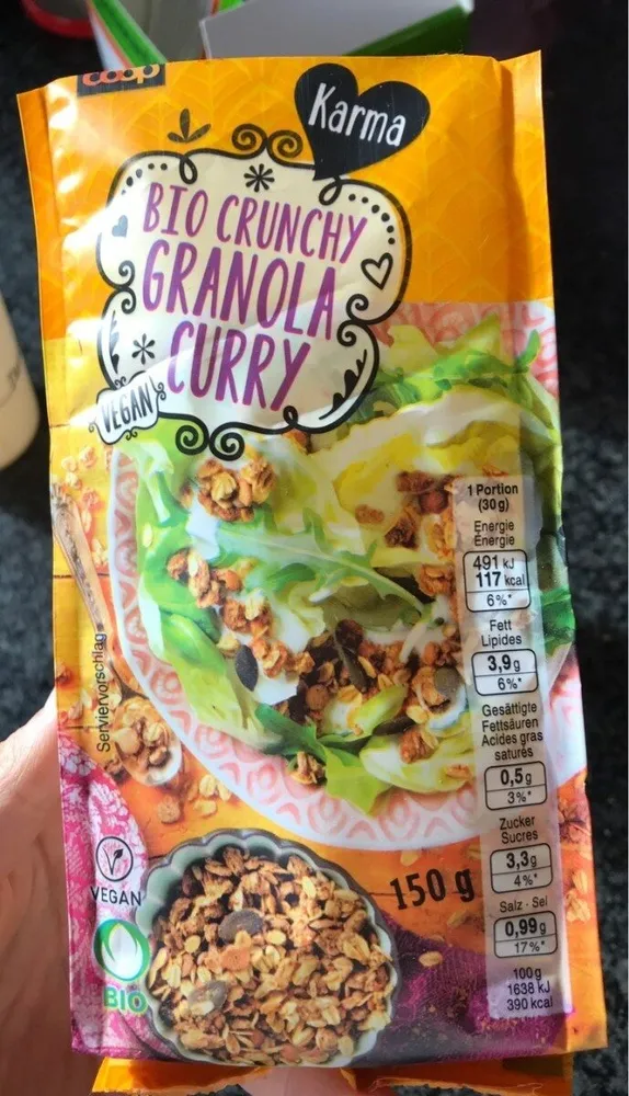 Bio crunchy granola curry