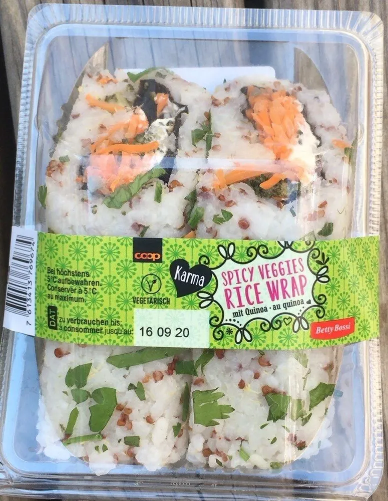 Spicy Veggies Rice Wrap