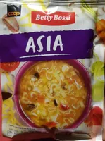 Asia soupe aux pâtes avec champignons