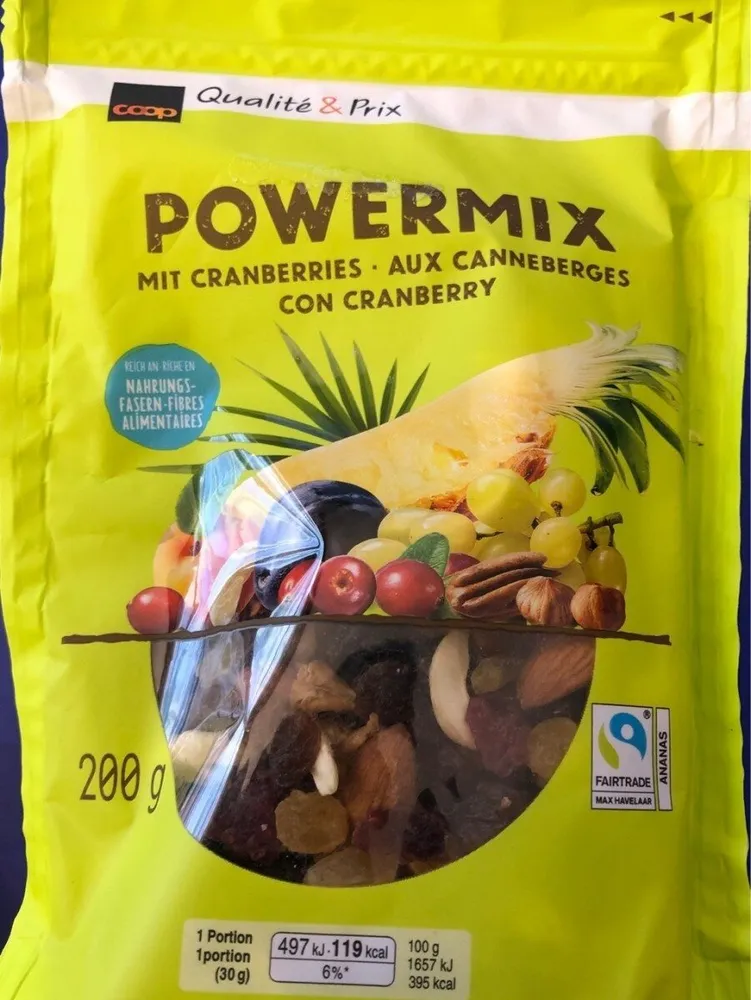 Powermix aux canneberges