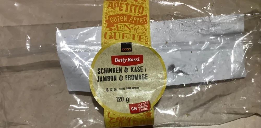 Croissant garni jambon & fromage