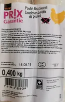 Saucisses à rôtir de poulet