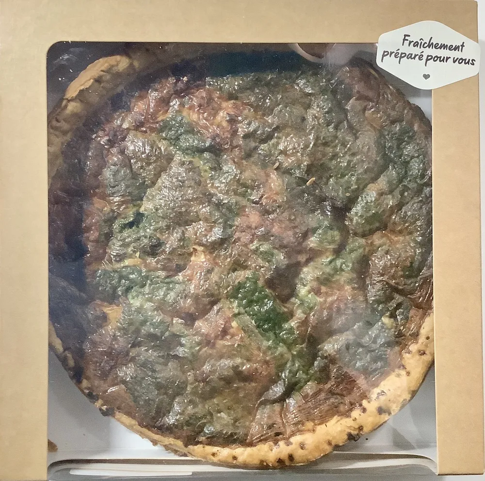 Tarte aux épinards et au lard
