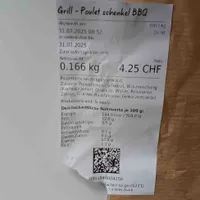 Grill Poulrt schenkel BBQ