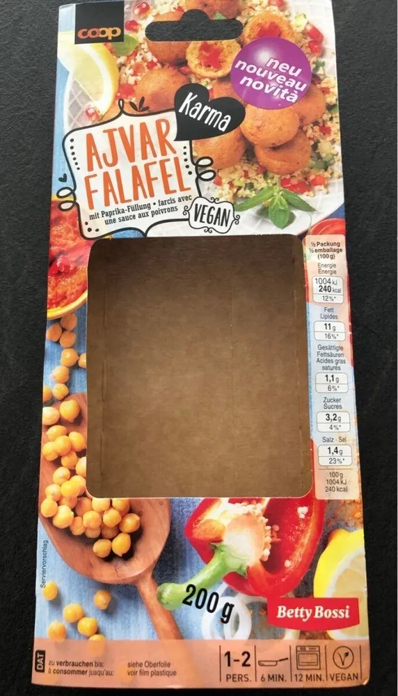 Ajvar falafel