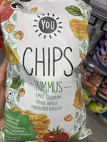 Chips Hummus Tomate Basilikum