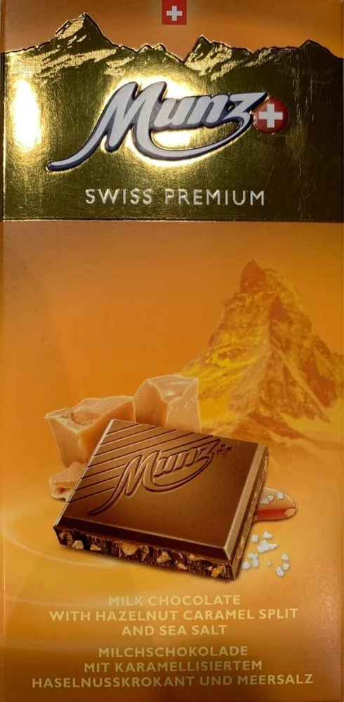 Milk Chocolate with salty hazelnut crunch