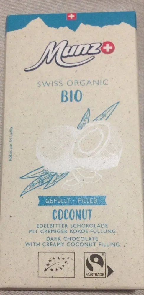 Coconut Edelbitter Schokolade mit Cremiger Kokos-Fullung