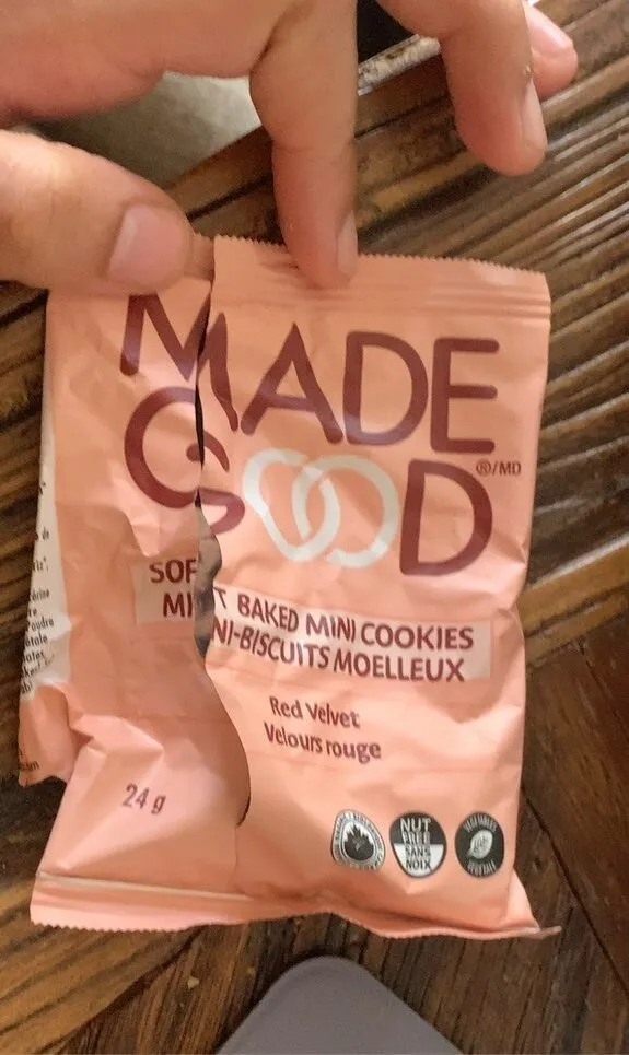 Soft baked mini cookies