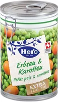 Erbsen und Karotten